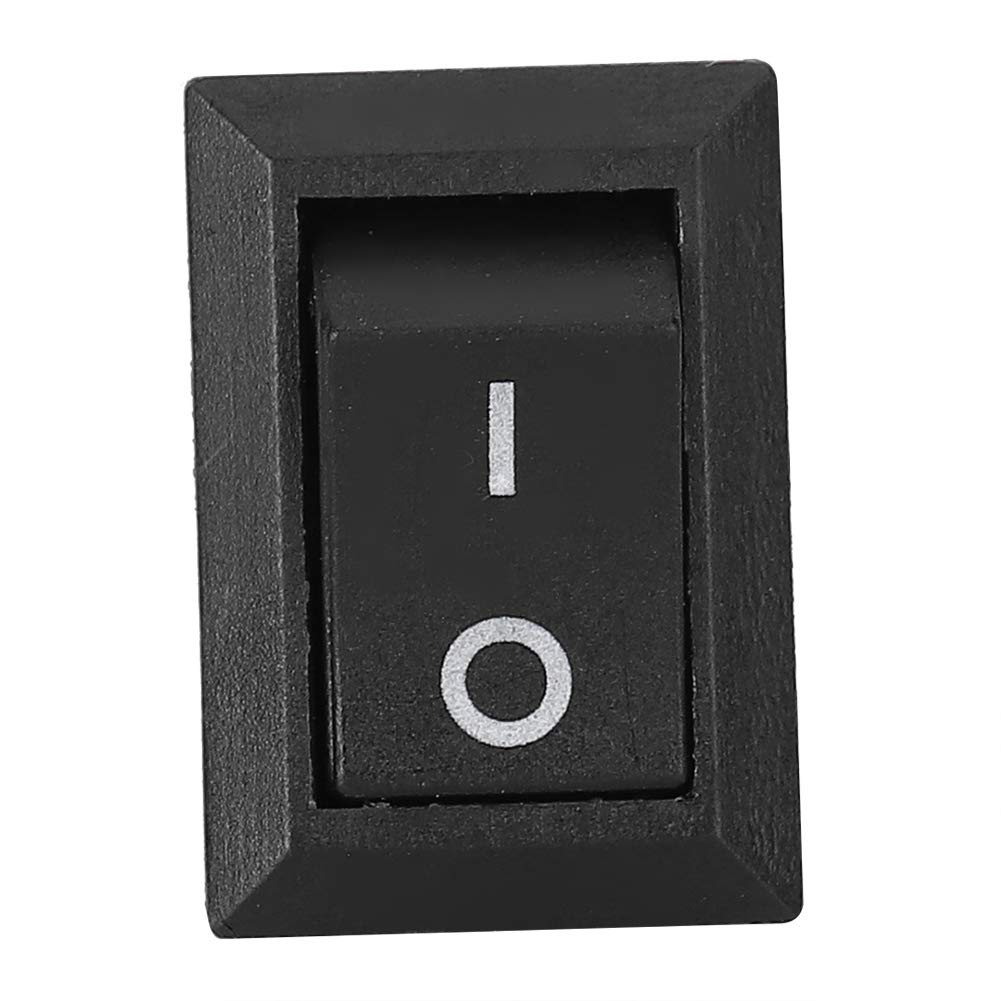 Công Tắc Bập Bênh KCD11 2 Chân Kích Thước 10x15mm 250V 3A VITOMàu Đen