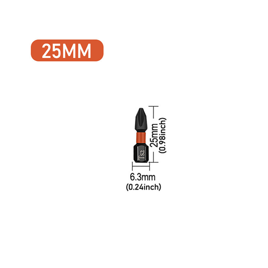 Mũi Bắn Vít Đầu PH2 Bake Chữ Thập VITO Từ Tính Cao, Chân Lục Giác Ngắn 6.35mm