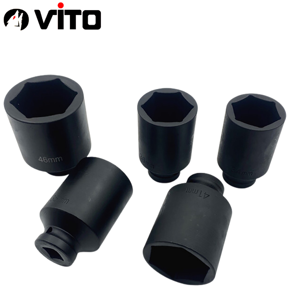 Đầu Tuýp Khẩu Đen CR-MO Kích Thước 34-46MM Dài 78MM Chân 1/2 Inch VITO