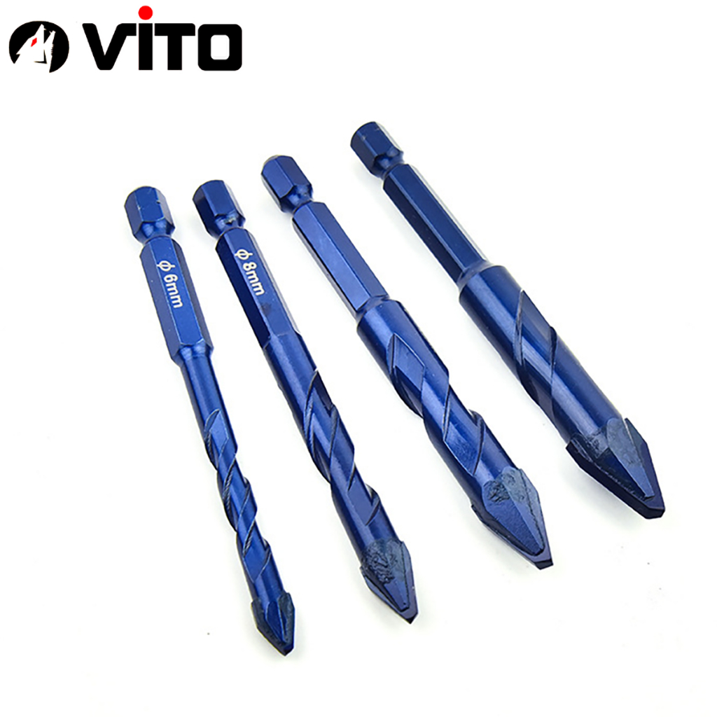 Mũi Khoan V2 Đa Năng Chuyên Gạch Men Cứng HEX-9 Độ Cứng HRC 40 VITO
