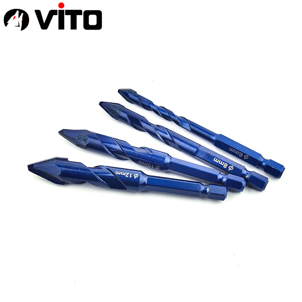 Mũi Khoan V2 Đa Năng Chuyên Gạch Men Cứng HEX-9 Độ Cứng HRC 40 VITO