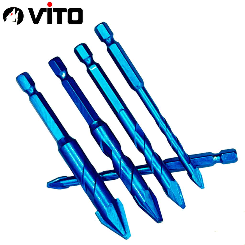 Mũi Khoan V2 Đa Năng Chuyên Gạch Men Cứng HEX-9 Độ Cứng HRC 40 VITO