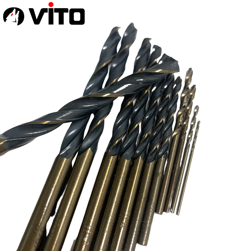 Bộ Mũi Khoan 13 Mũi Xoắn Khoan Sắt, Thép Chất Liệu HSS 6542 Chân Tròn VITO