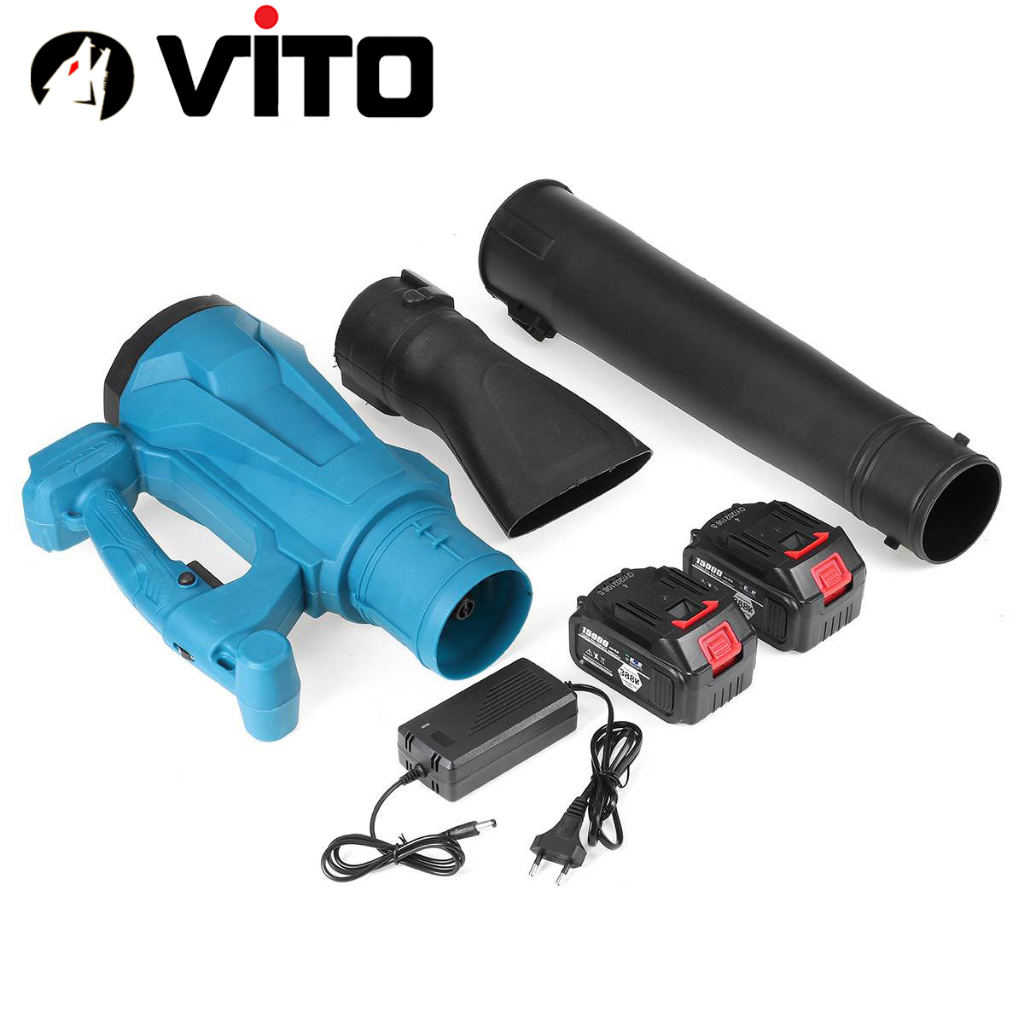 Máy Thổi Bụi Thổi Lá Cây Vệ Sinh Sân Vườn Dùng Pin 18V 21V Chân MAKITA 40MM VITO