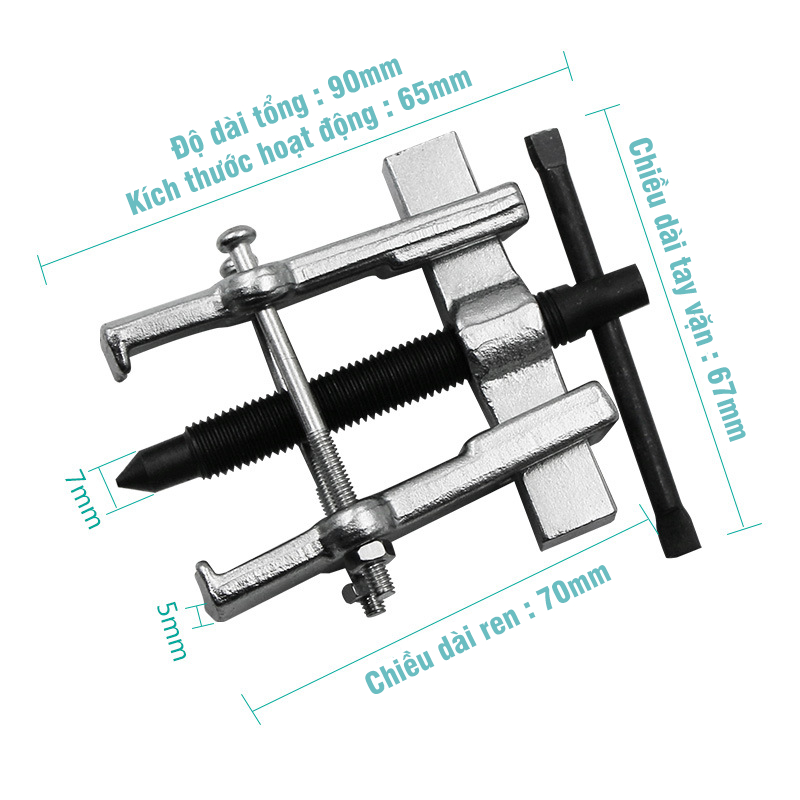 Vam Cảo 2 Chấu Chữ H Chuyên Cảo Tháo Bạc Đạn, Vòng Bi, Nhông Động Cơ VITO