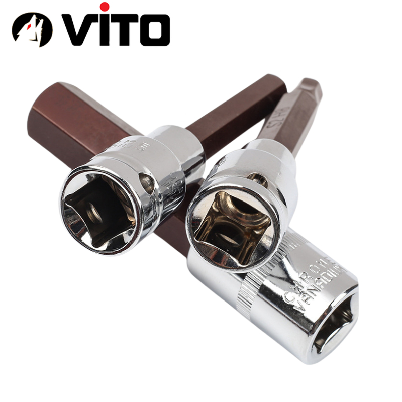 Đầu Lục Giác Thép S2 Dài 100mm VITO Chân Bulong 1/2 Inch Thép CR-V