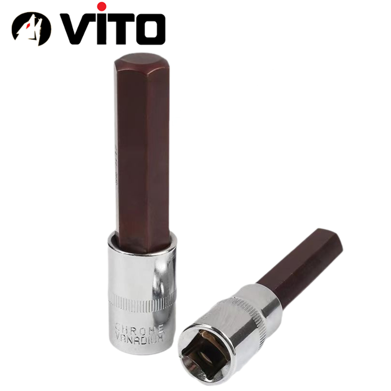 Đầu Lục Giác Thép S2 Dài 100mm VITO Chân Bulong 1/2 Inch Thép CR-V