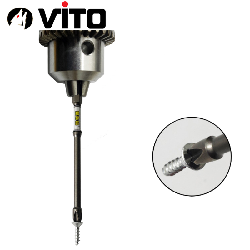 Mũi Bắn Vít Đầu Bake Chữ Thập PH2 Thép D2 Công Nghiệp Siêu Cứng VITO Từ Tính Cao Chân Lục Giác Ngắn