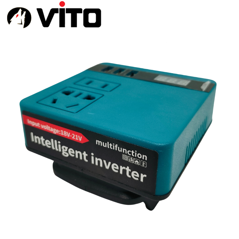 [KHÔNG KÈM PIN] Đế Chuyển Đổi Lên Điện 220V Dùng Cho Pin Chân MAKITA MILWAUKEE DEWALT 18V 20V 21V VITO Công Suất 100W