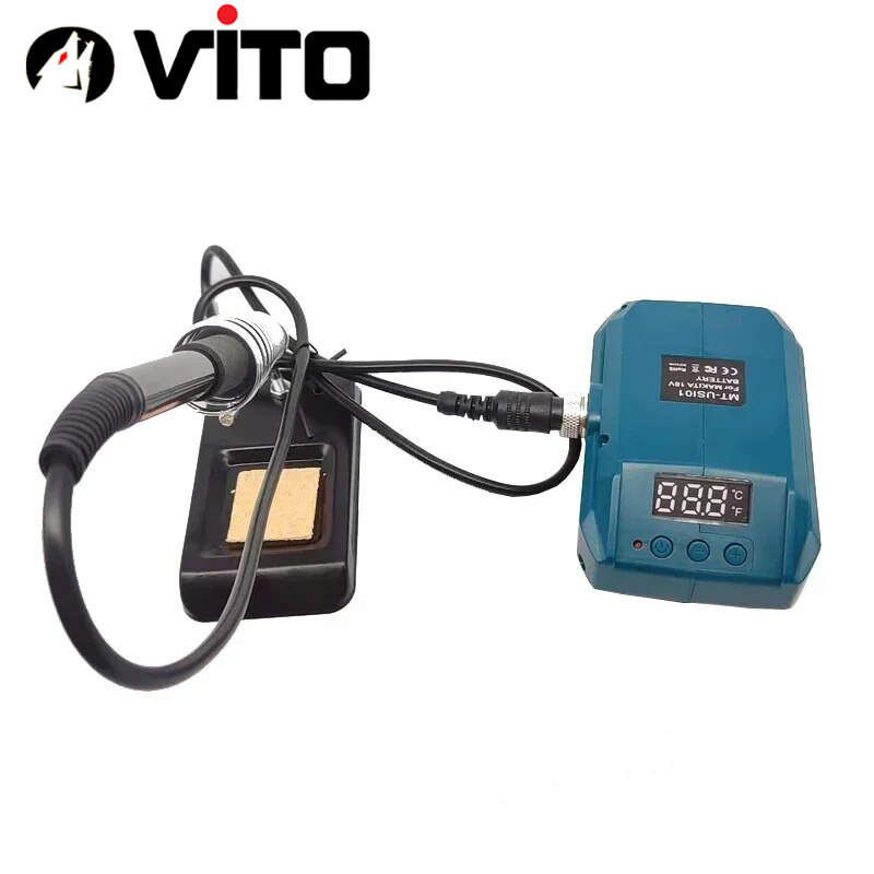 [KHÔNG KÈM PIN] Trạm Hàn Thiếc 936 Dùng Pin Máy Công Cụ Chân MAKITA DEWALT MILWAUKEE VITO Gia Nhiệt Nhanh Có Màn Hình
