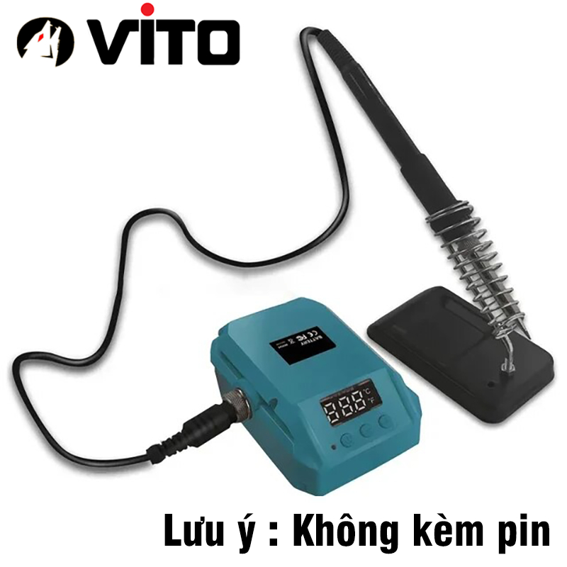 [KHÔNG KÈM PIN] Trạm Hàn Thiếc 936 Dùng Pin Máy Công Cụ Chân MAKITA DEWALT MILWAUKEE VITO Gia Nhiệt Nhanh Có Màn Hình