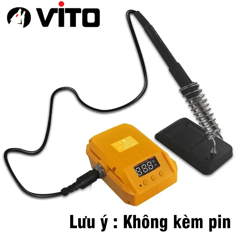 [KHÔNG KÈM PIN] Trạm Hàn Thiếc 936 Dùng Pin Máy Công Cụ Chân MAKITA DEWALT MILWAUKEE VITO Gia Nhiệt Nhanh Có Màn Hình