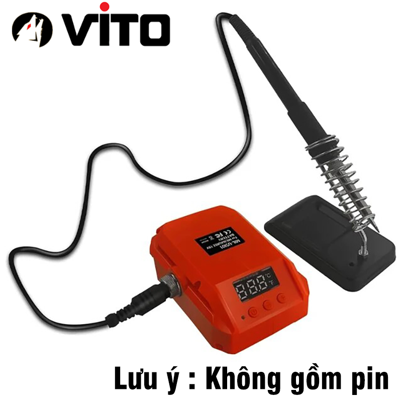 [KHÔNG KÈM PIN] Trạm Hàn Thiếc 936 Dùng Pin Máy Công Cụ Chân MAKITA DEWALT MILWAUKEE VITO Gia Nhiệt Nhanh Có Màn Hình