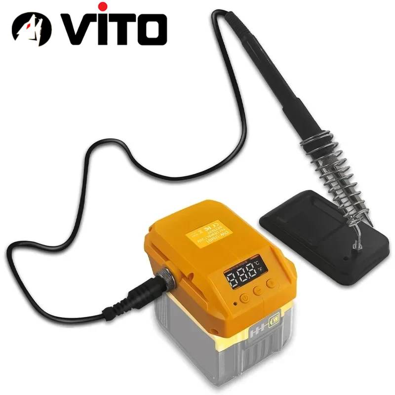 [KHÔNG KÈM PIN] Trạm Hàn Thiếc 936 Dùng Pin Máy Công Cụ Chân MAKITA DEWALT MILWAUKEE VITO Gia Nhiệt Nhanh Có Màn Hình