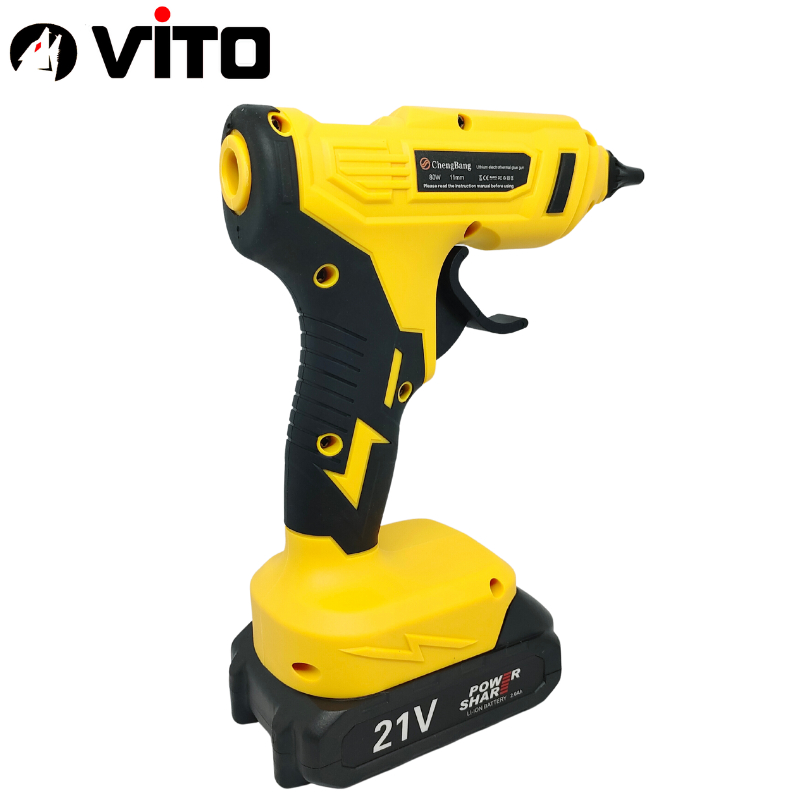 Máy Bắn Keo Nến VITO Dùng Pin 21V Chân MAKITA 40MM Phổ Thông, Gia Nhiệt Nhanh, Dùng Keo To
