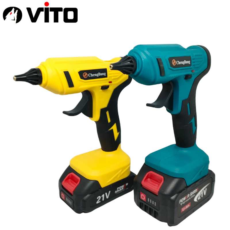 Máy Bắn Keo Nến VITO Dùng Pin 21V Chân MAKITA 40MM Phổ Thông, Gia Nhiệt Nhanh, Dùng Keo To