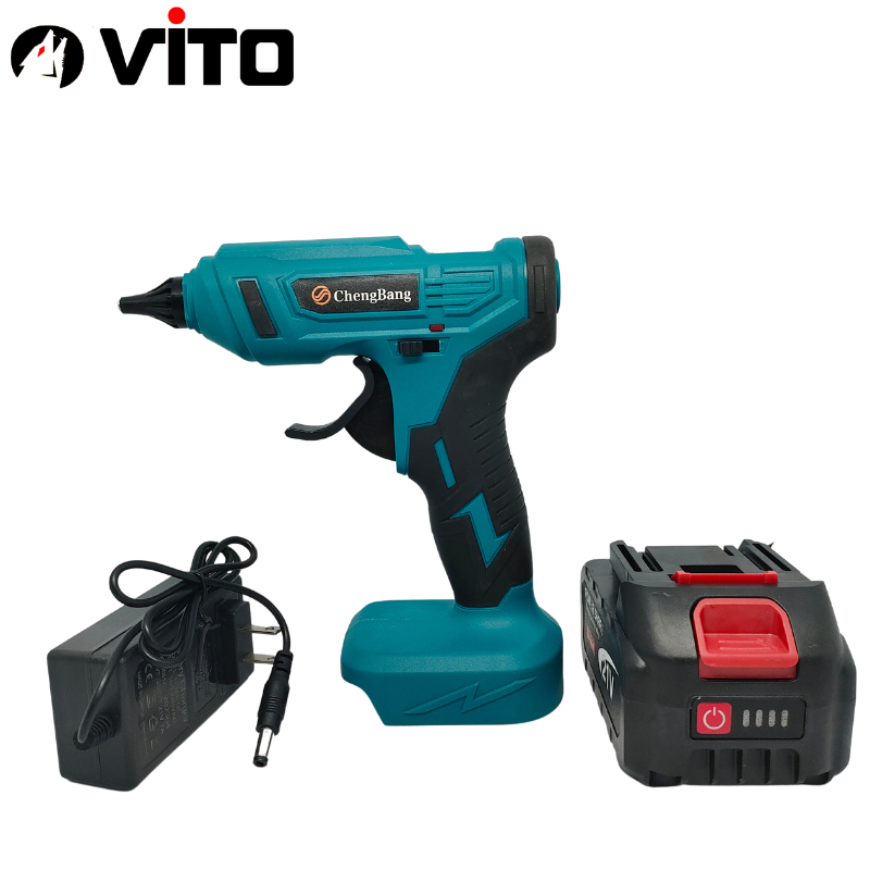 Máy Bắn Keo Nến VITO Dùng Pin 21V Chân MAKITA 40MM Phổ Thông, Gia Nhiệt Nhanh, Dùng Keo To
