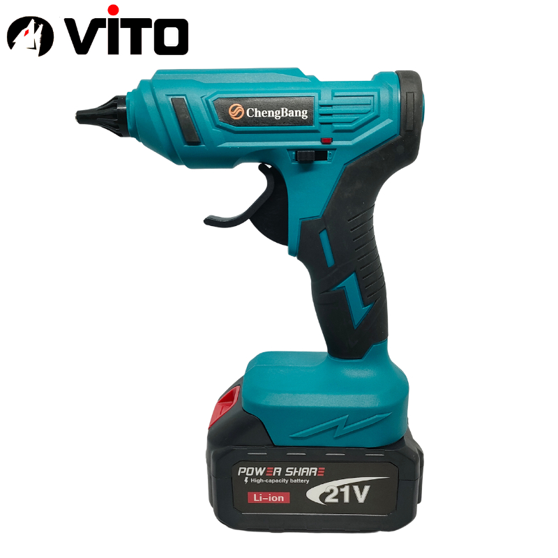Máy Bắn Keo Nến VITO Dùng Pin 21V Chân MAKITA 40MM Phổ Thông, Gia Nhiệt Nhanh, Dùng Keo To