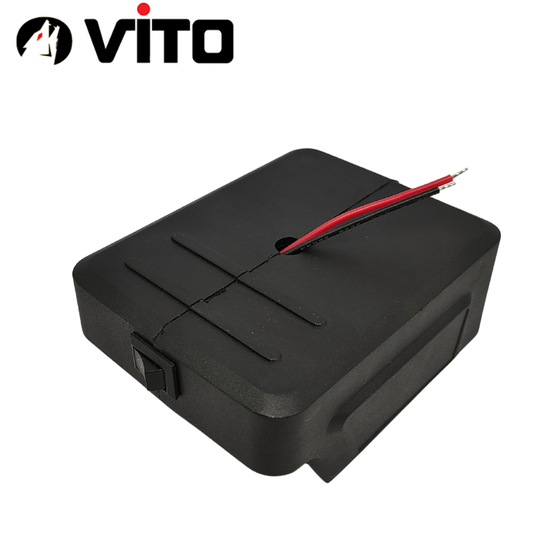 Đế Kèm Công Tắc Chân Pin MAKITA 40MM Nhựa ABS Đúc Lắp Ghép VITO Gồm Dây, Tiếp Điểm