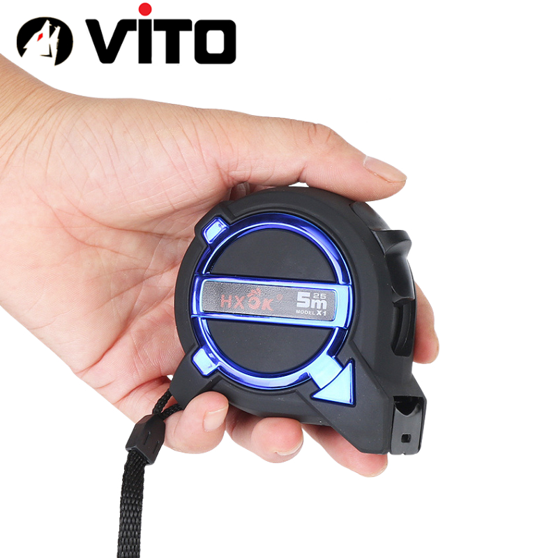 Thước Mét, Thước Cuộn, Thước Rút VITO Chống Trầy Vỏ Dày Chống Va Đập Độ Dài 3M 5M 7.5M