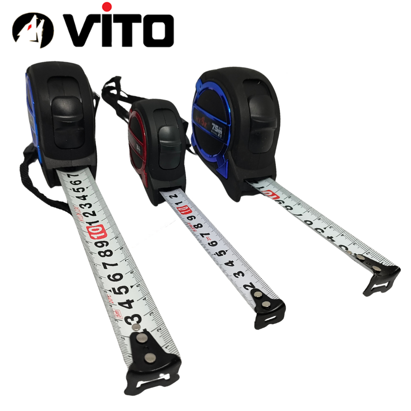 Thước Mét, Thước Cuộn, Thước Rút VITO Chống Trầy Vỏ Dày Chống Va Đập Độ Dài 3M 5M 7.5M