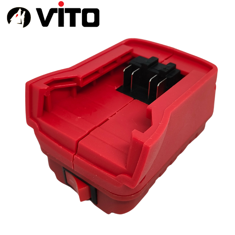 Đế DIY Đúc VITO Nhựa ABS Lắp Ghép Có Công Tắc Chế Quạt, Đèn, Lấy Nguồn Chân Pin MAKITA DEWALT MILWAUKEE