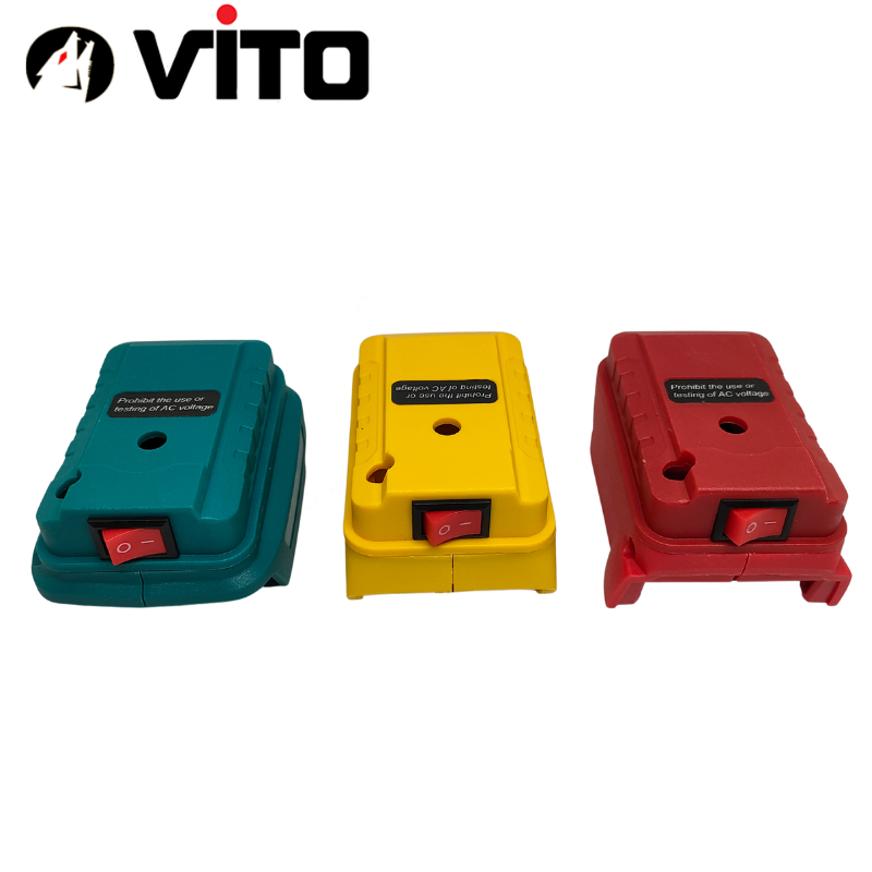 Đế DIY Đúc VITO Nhựa ABS Lắp Ghép Có Công Tắc Chế Quạt, Đèn, Lấy Nguồn Chân Pin MAKITA DEWALT MILWAUKEE