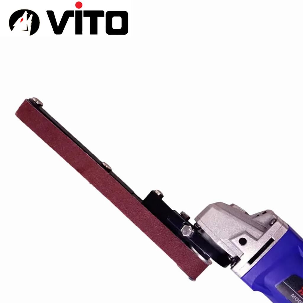 Bộ Dụng Cụ Chuyển Đổi Máy Mài Góc M10 M14 Sang Chà Nhám Băng VITO Dùng Dây Đai Mài Giáp Dây Mini