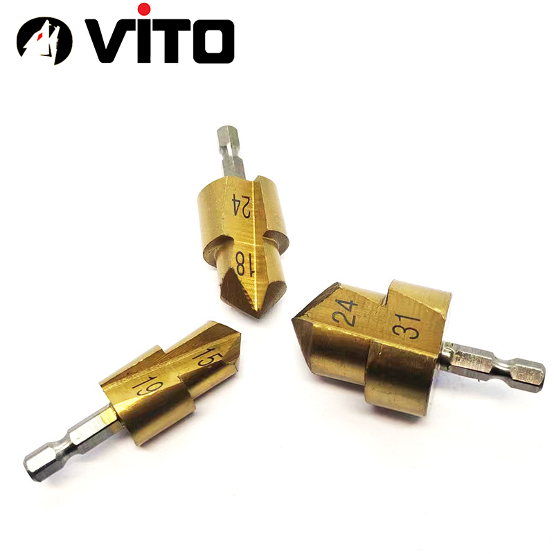 Mũi Khoan Nong Ống Nhiệt PPR 20-25-32, Mũi Khoét Ống Nhựa VITO Chân Lục Giác Gắn Máy Khoan, Máy Chuyên Vít