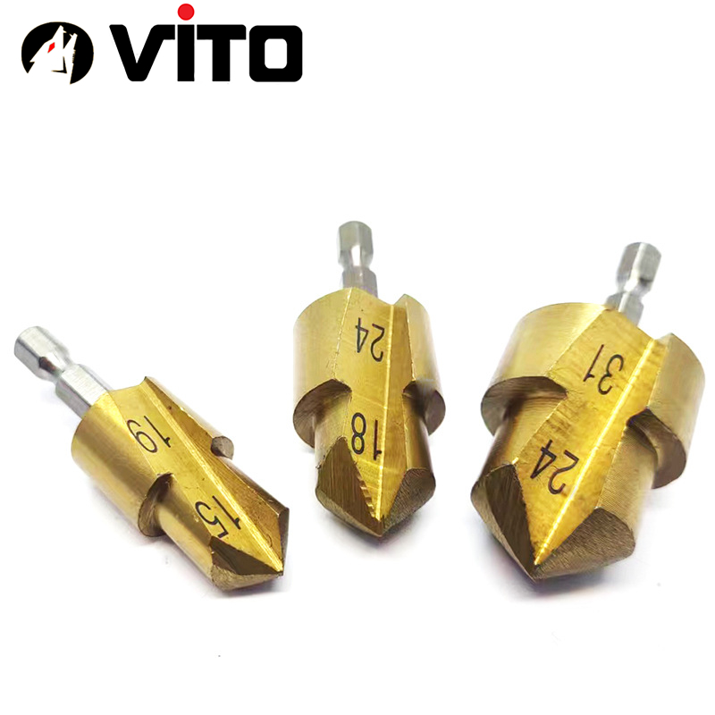 Mũi Khoan Nong Ống Nhiệt PPR 20-25-32, Mũi Khoét Ống Nhựa VITO Chân Lục Giác Gắn Máy Khoan, Máy Chuyên Vít