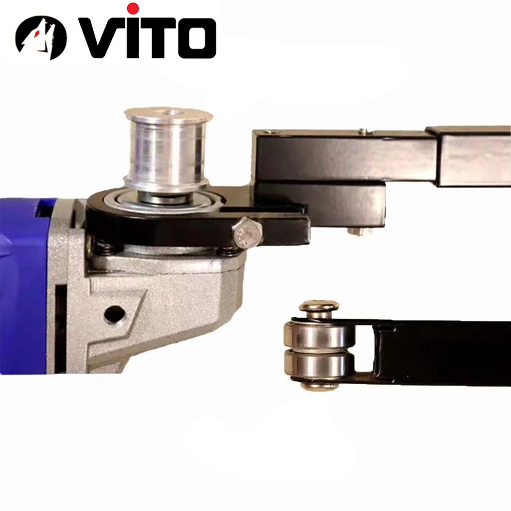 Bộ Dụng Cụ Chuyển Đổi Máy Mài Góc M10 M14 Sang Chà Nhám Băng VITO Dùng Dây Đai Mài Giáp Dây Mini