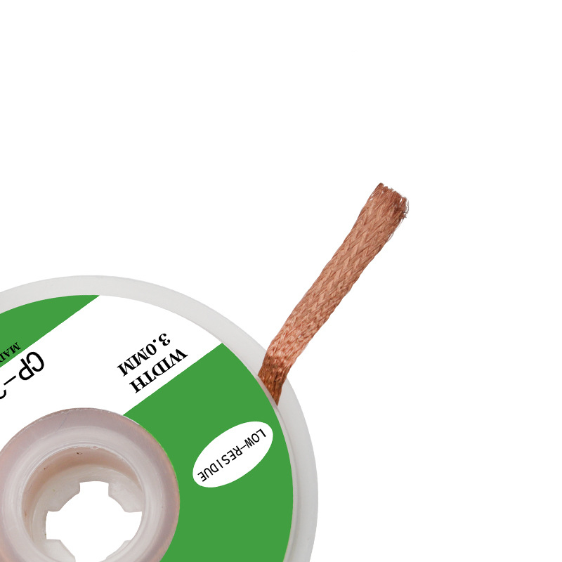 Cuộn Dây Hút Thiếc Hàn Chì Điện Tử Dài 1.5m VITO Các Kich Thước 2mm 2.5mm 3mm 3.5mm Đan Từ Sợi Dây Đồng Cáp Điện AWG