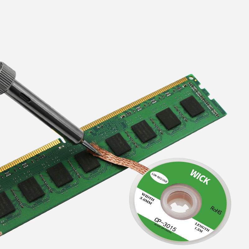 Cuộn Dây Hút Thiếc Hàn Chì Điện Tử Dài 1.5m VITO Các Kich Thước 2mm 2.5mm 3mm 3.5mm Đan Từ Sợi Dây Đồng Cáp Điện AWG