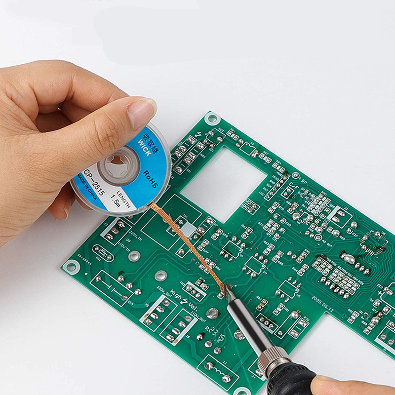 Cuộn Dây Hút Thiếc Hàn Chì Điện Tử Dài 1.5m VITO Các Kich Thước 2mm 2.5mm 3mm 3.5mm Đan Từ Sợi Dây Đồng Cáp Điện AWG