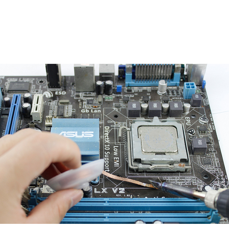 Cuộn Dây Hút Thiếc Hàn Chì Điện Tử Dài 1.5m VITO Các Kich Thước 2mm 2.5mm 3mm 3.5mm Đan Từ Sợi Dây Đồng Cáp Điện AWG