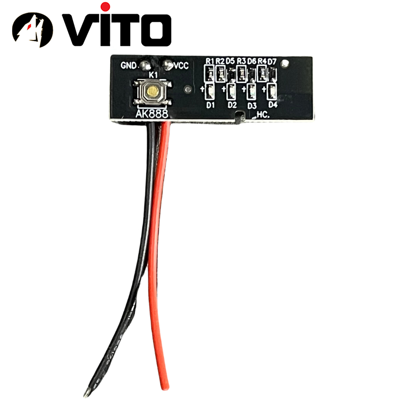 Bảng Mạch LED Báo Pin 5S 21V Sử Dụng Cho Pin Chân MAKITA 40MM  VITO Có Nút Nhấn Báo Phần Trăm Pin, 4 LED Hiển Thị