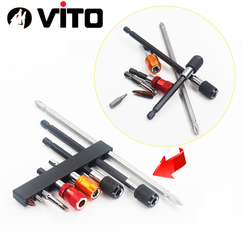 Khay Nhựa Dẻo Cắm Mũi Vít, Mũi Khoan Chân Lục Giác 6.35mm VITO Các Kích Thước