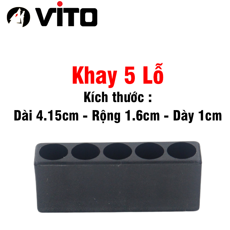 Khay Nhựa Dẻo Cắm Mũi Vít, Mũi Khoan Chân Lục Giác 6.35mm VITO Các Kích Thước