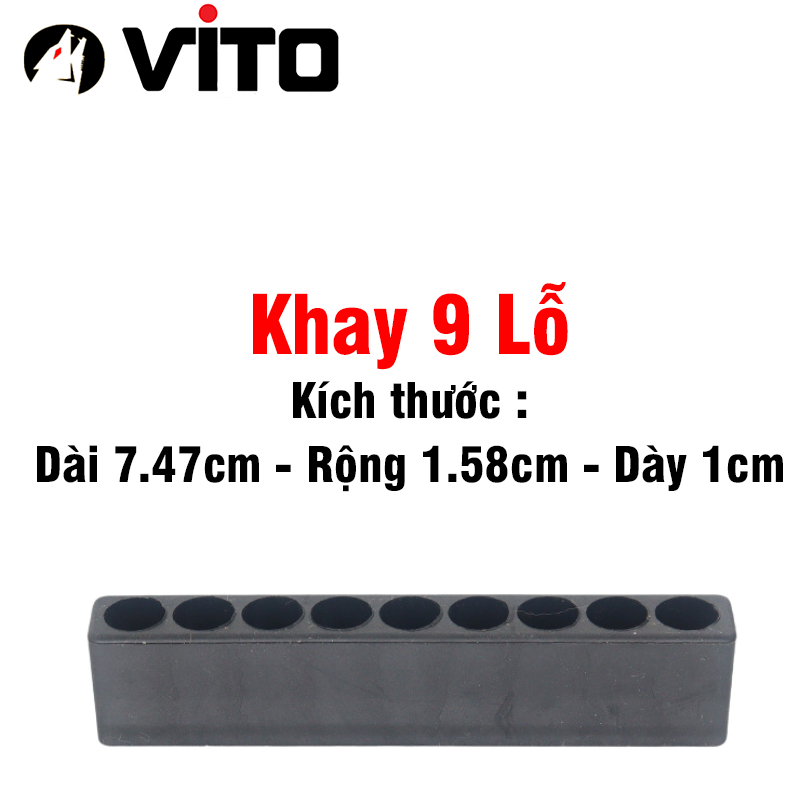 Khay Nhựa Dẻo Cắm Mũi Vít, Mũi Khoan Chân Lục Giác 6.35mm VITO Các Kích Thước