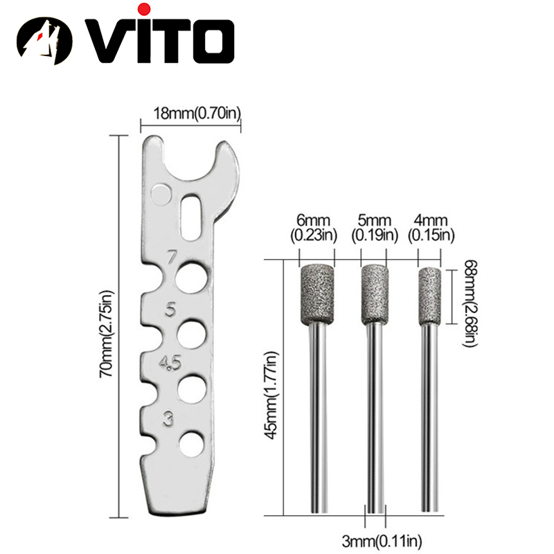 Phụ Kiện Cữ Mài Dũa Lưỡi Lam Xích Máy Cưa Xích Gắn Cho Máy Mài Khuôn Cầm Tay (Không Gồm Máy)