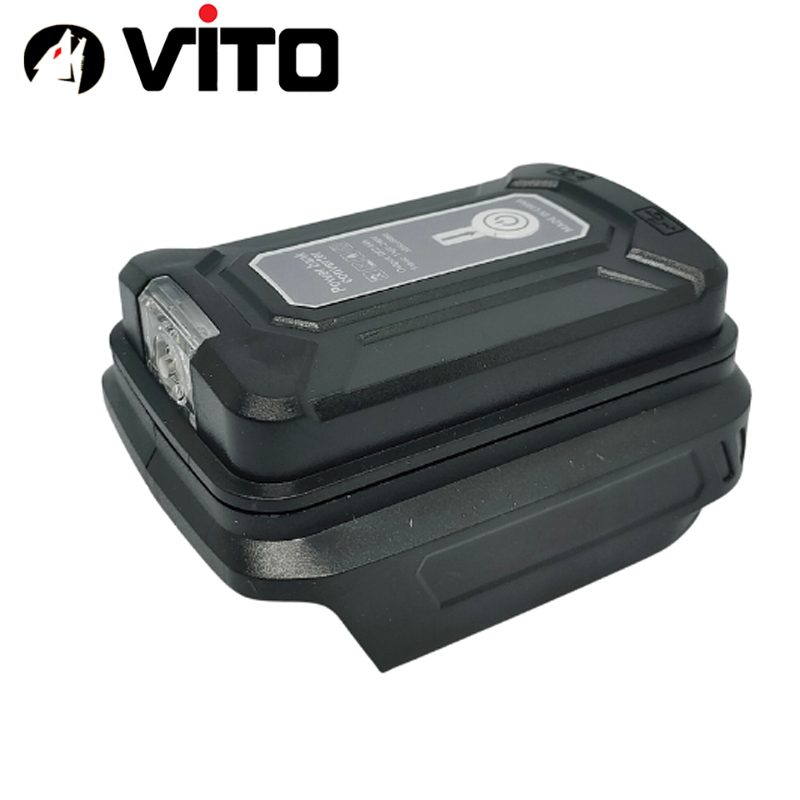Đế Chuyển Pin VITO Chân MAKITA 40MM 5S 21V Sang USB 5V Sạc Điện Thoại
