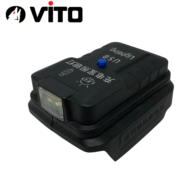 Đế Chuyển Pin VITO Chân MAKITA 40MM 5S 21V Sang USB 5V Sạc Điện Thoại