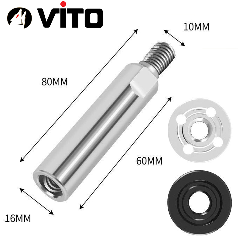 Thanh Trục Nối Dài Ty M10 VITO Chuyên Dụng Cho Máy Mài Góc Đá 100MM
