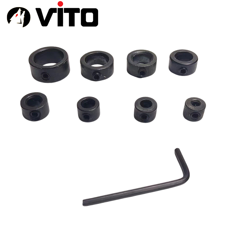 Bộ 7/8 Vòng Cữ Định Vị Chiều Sâu Mũi Khoan 3-16mm VITO Kèm Cờ Lê Lục Giác