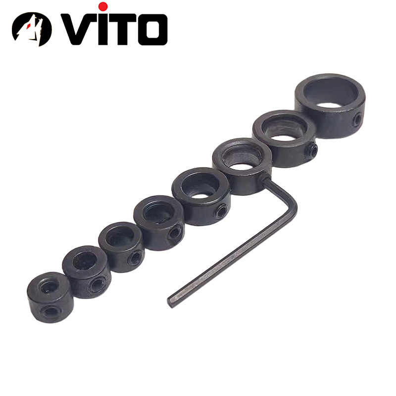 Bộ 7/8 Vòng Cữ Định Vị Chiều Sâu Mũi Khoan 3-16mm VITO Kèm Cờ Lê Lục Giác