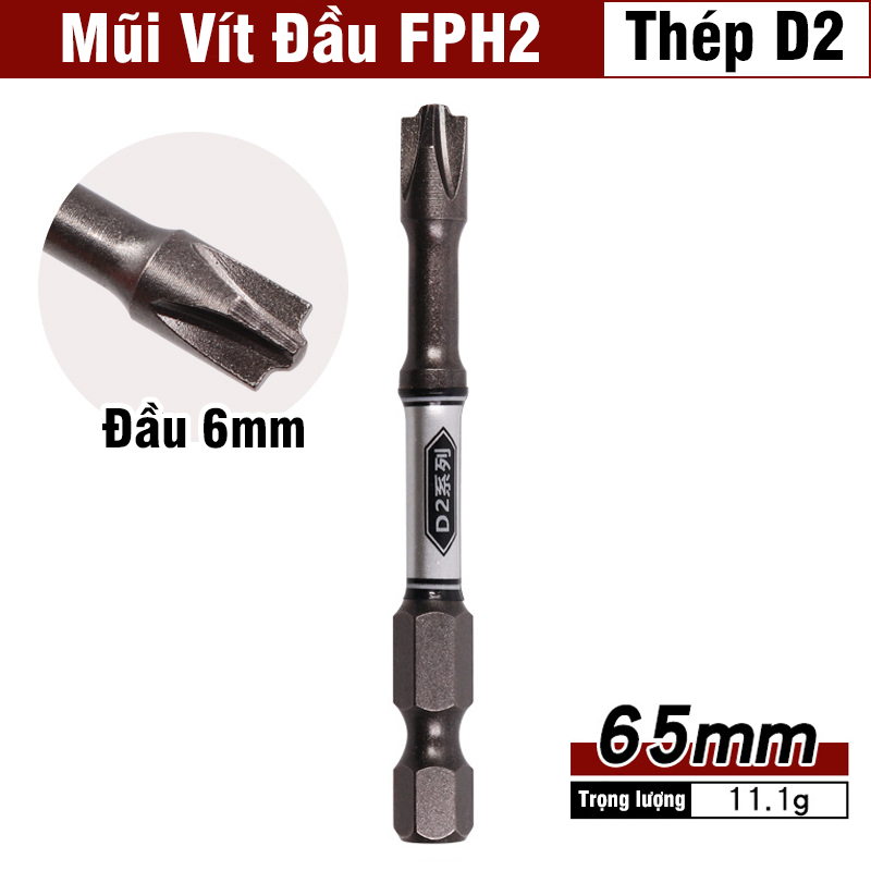 Đầu Tua Vít FPH2 Nam Châm Mạnh Dài 65/110mm VITO Chuyên Dụng Cho Thợ Điện