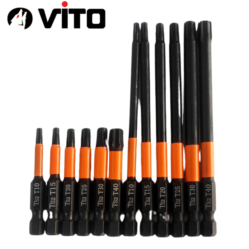 Mũi Vít Hoa Thị Chân Lục Giác Không Lỗ VITO Thép TS2 Đen Chắc Chắn