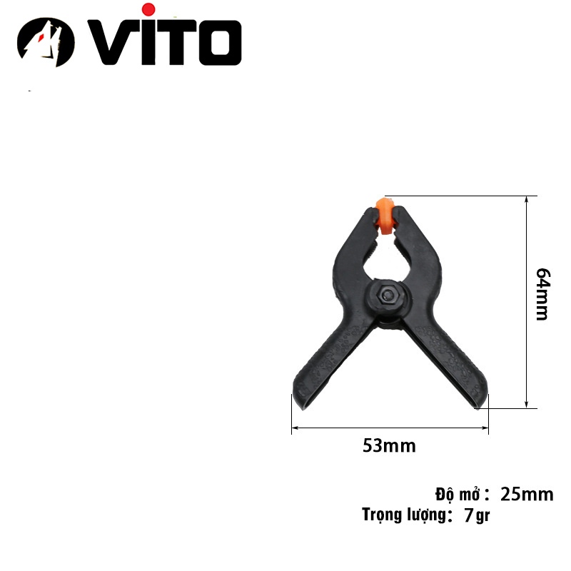Kẹp gỗ nhanh chữ A  - Kẹp lò xo nhựa