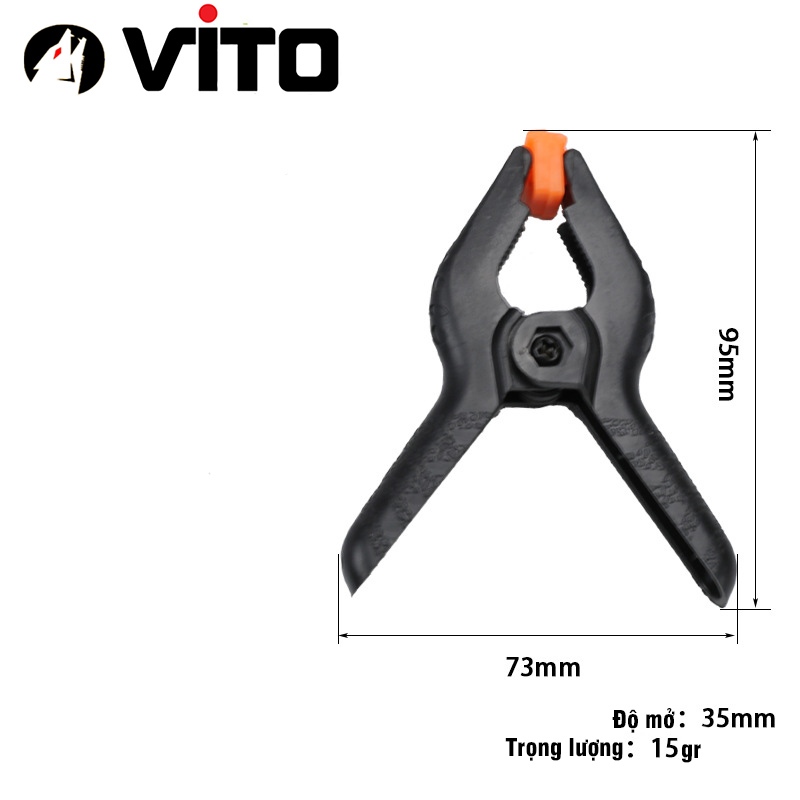 Kẹp gỗ nhanh chữ A  - Kẹp lò xo nhựa