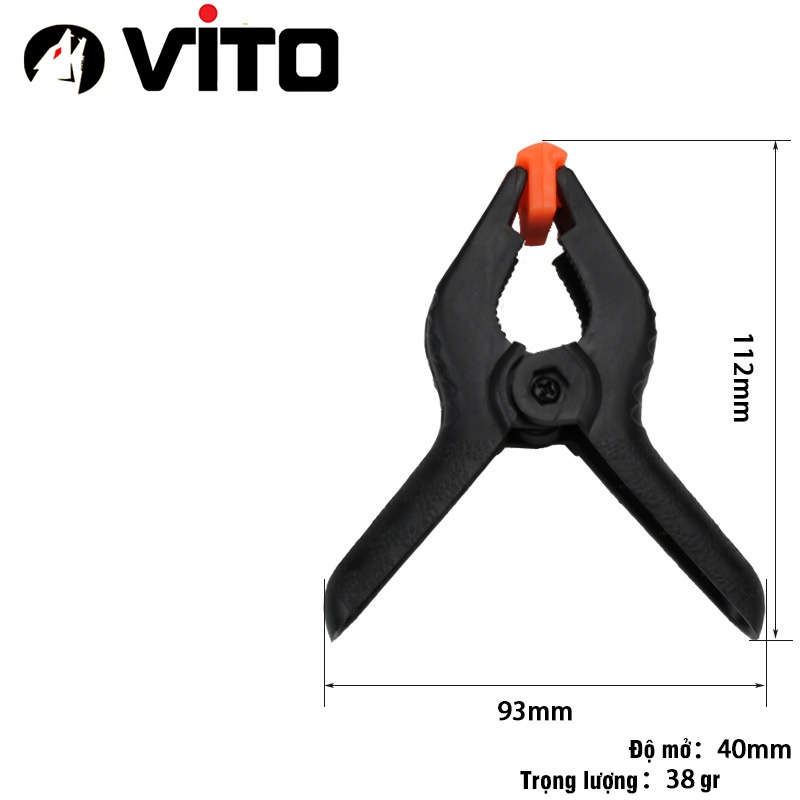 Kẹp gỗ nhanh chữ A  - Kẹp lò xo nhựa